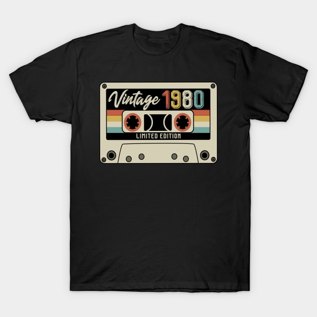 Vintage 1980 - Limited Edition - Vintage Style T-Shirt by Debbie Art